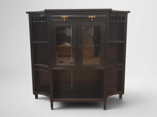 Art Nouveau Style Glass Front Display Cabinet