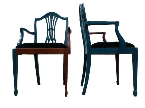 Indiana Painted Upholstered Chair 